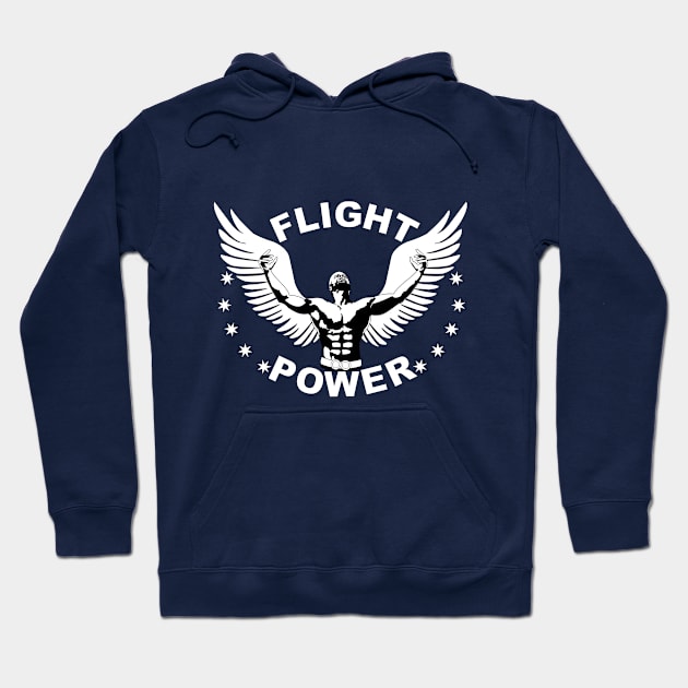 Flight Power-Strength-W Hoodie by inspiration4awakening